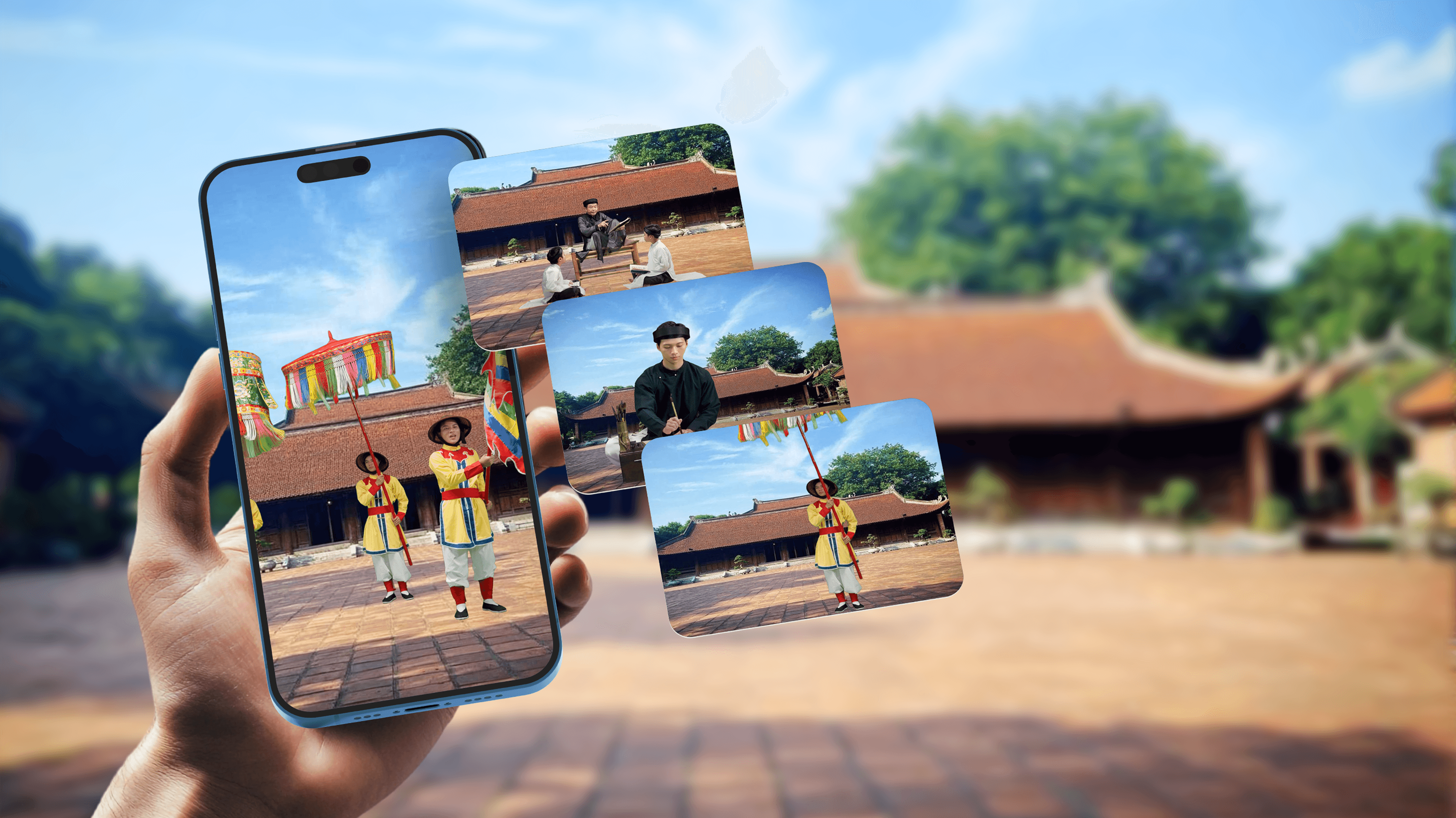 Van Mieu Quoc Tu Giam background