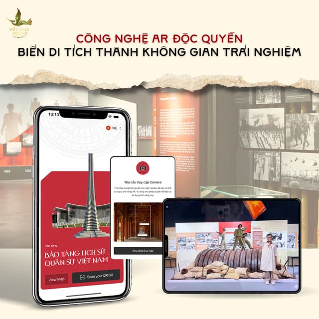 TÍNH NĂNG AR CỦA VIỆT NAM DIỆU SỬ GIÚP LÀM SỐNG DẬY DI SẢN QUỐC GIA