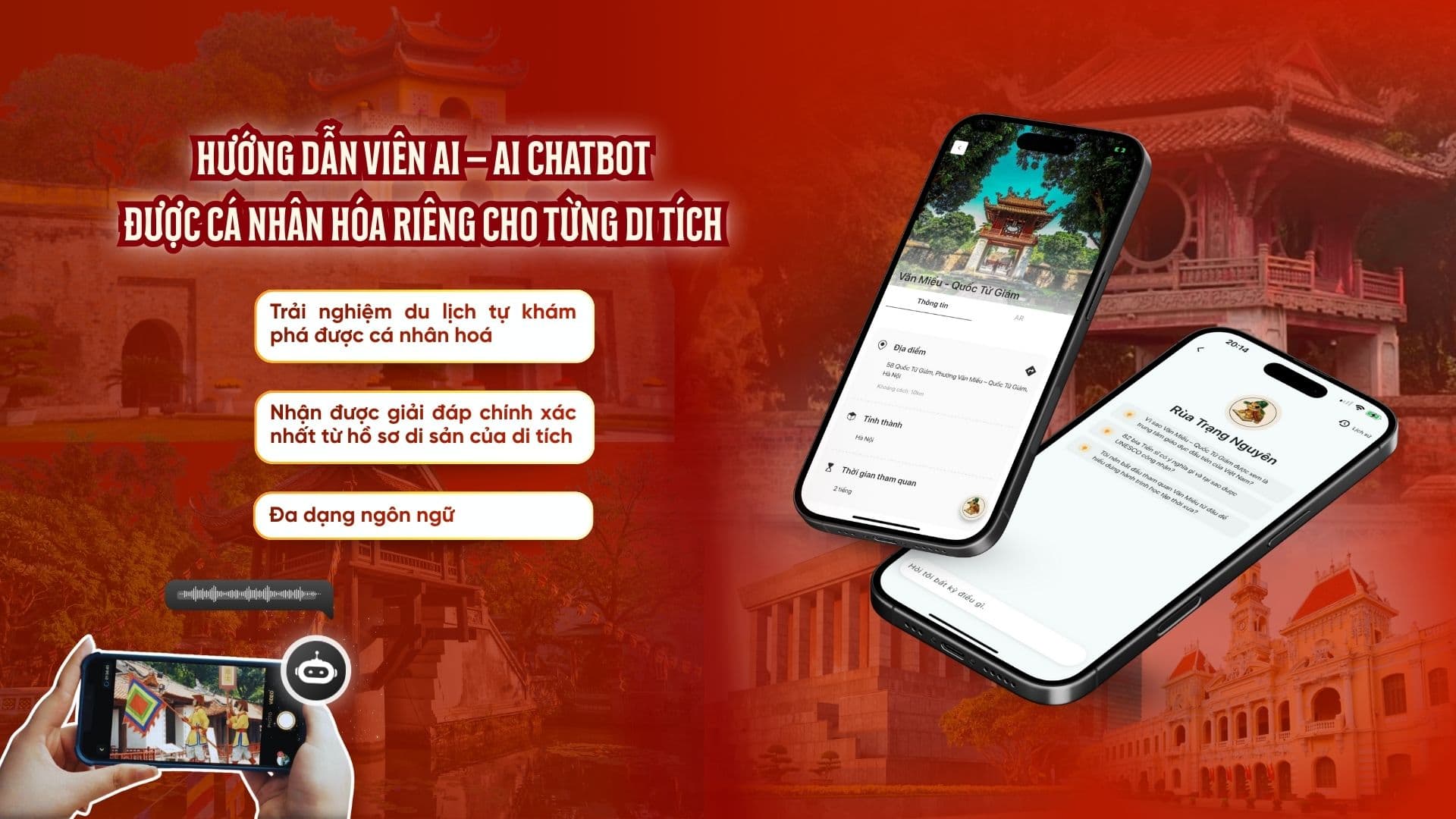 HƯỚNG DẪN VIÊN AI – AI CHATBOT ĐƯỢC CÁ NHÂN HÓA RIÊNG CHO TỪNG DI TÍCH
